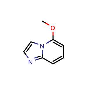 Chemical structure of 5-methoxyimidazo[1,2-a]pyridine , CAS 31409-09-3, AChemBlock U130774