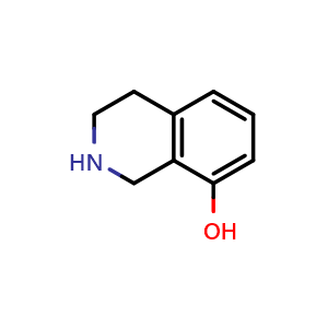 Chemical structure of 1,2,3,4-tetrahydroisoquinolin-8-ol , CAS 32999-37-4, AChemBlock U130793