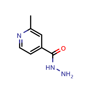 Chemical structure of 2-methylisonicotinohydrazide , CAS 3758-59-6, AChemBlock U130833