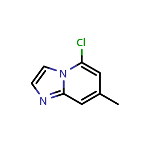 Chemical structure of 5-chloro-7-methylimidazo[1,2-a]pyridine , CAS 442127-23-3, AChemBlock U130887