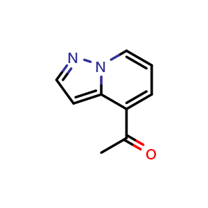 Chemical structure of 1-(pyrazolo[1,5-a]pyridin-4-yl)ethan-1-one , CAS 51143-67-0, AChemBlock U130927