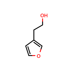 Chemical structure of 2-(furan-3-yl)ethan-1-ol , CAS 53616-34-5, AChemBlock U130959
