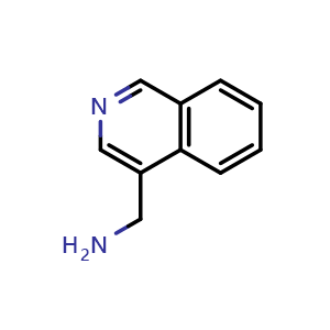 Chemical structure of (isoquinolin-4-yl)methanamine , CAS 58123-56-1, AChemBlock U131002