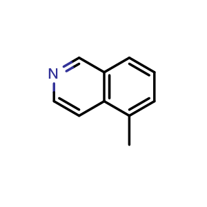 Chemical structure of 5-methylisoquinoline , CAS 62882-01-3, AChemBlock U131063
