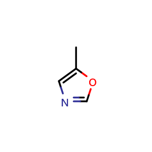 Chemical structure of 5-methyloxazole , CAS 66333-88-8, AChemBlock U131095