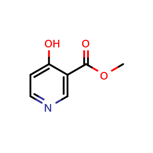Chemical structure of methyl 4-hydroxynicotinate , CAS 67367-24-2, AChemBlock U131098