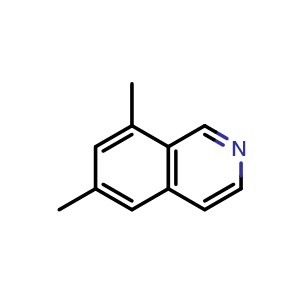 Chemical structure of 6,8-dimethylisoquinoline , CAS 67878-83-5, AChemBlock U131103