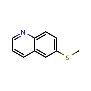 Chemical structure of 6-(methylthio)quinoline , CAS 73420-44-7, AChemBlock U131137