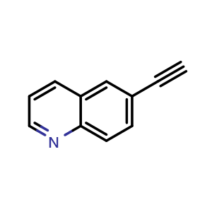 Chemical structure of 6-ethynylquinoline , CAS 78593-41-6, AChemBlock U131190