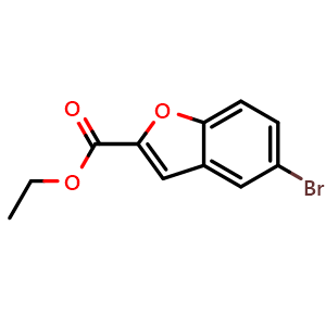 Chemical structure of ethyl 5-bromobenzofuran-2-carboxylate , CAS 84102-69-2, AChemBlock U131216