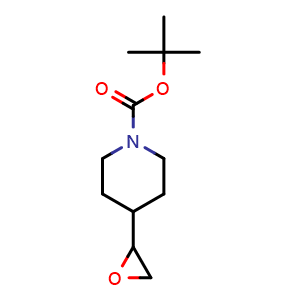 Chemical structure of tert-butyl 4-(oxiran-2-yl)piperidine-1-carboxylate , CAS 921199-39-5, AChemBlock U131367
