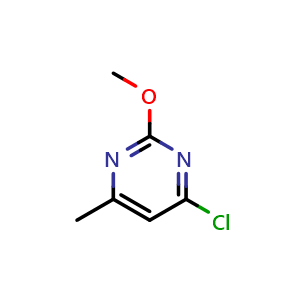 Chemical structure of 4-Chloro-2-methoxy-6-methylpyrimidine , CAS 97041-37-7, AChemBlock U131438