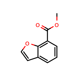 Chemical structure of methyl benzofuran-7-carboxylate , CAS 99517-45-0, AChemBlock U131447