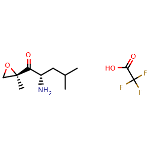 (S)-2-amino-4-methyl-1-((R)-2-methyloxiran-2-yl)pentan-1-one 2,2,2-trifluoroacetate