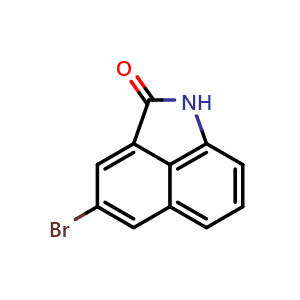 Chemical structure of 4-bromobenzo[cd]indol-2(1H)-one , CAS 37960-55-7, AChemBlock U131515