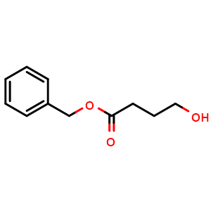 Chemical structure of benzyl 4-hydroxybutanoate , CAS 91970-62-6, AChemBlock U131527