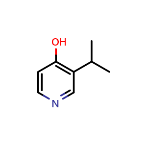 Chemical structure of 3-isopropylpyridin-4-ol , CAS 1243373-60-5, AChemBlock U131550