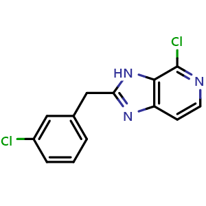 4-chloro-2-(3-chlorobenzyl)-3H-imidazo[4,5-c]pyridine
