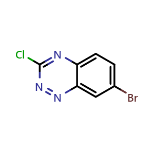 Chemical structure of 7-bromo-3-chlorobenzo[e][1,2,4]triazine , CAS 78689-28-8, AChemBlock U131615