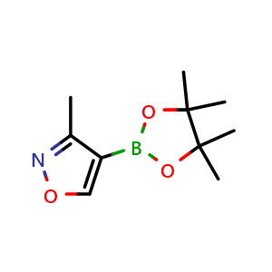 Chemical structure of 3-Methyl-4-(4,4,5,5-tetramethyl-1,3,2-dioxaborolan-2-yl)isoxazole , CAS 1421846-79-8, AChemBlock U131635