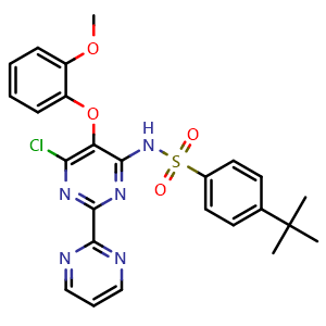 4-tert-Butyl-N-(6-chloro-5-(2-methoxyphenoxy)-2,2'-bipyrimidin-4-yl)benzenesulfonamide