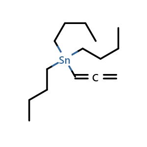 Chemical structure of allenyltributyltin , CAS 53915-69-8, AChemBlock U131660