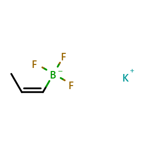 Chemical structure of Potassium cis-1-propenyltrifluoroborate , CAS 951039-45-5, AChemBlock U131666