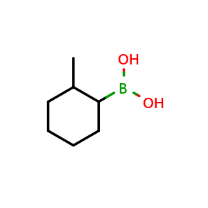 Chemical structure of (2-methylcyclohexyl)boronic acid , CAS 97235-31-9, AChemBlock U131667
