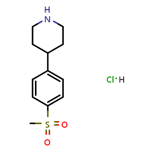 4-(4-(methylsulfonyl)phenyl)piperidine hydrochloride