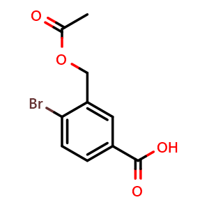 3-(acetoxymethyl)-4-bromobenzoic acid
