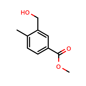 Chemical structure of Methyl 3-(hydroxymethyl)-4-methylbenzoate , CAS 1427432-71-0, AChemBlock U131833