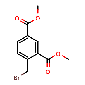 Chemical structure of dimethyl 4-(bromomethyl)isophthalate , CAS 16281-94-0, AChemBlock U131867