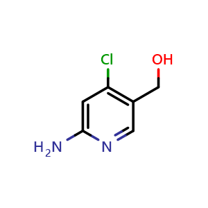 Chemical structure of (6-amino-4-chloropyridin-3-yl)methanol , CAS 1805511-86-7, AChemBlock U131897