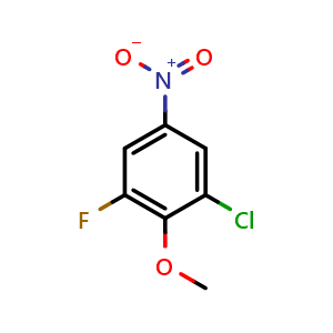 1-chloro-3-fluoro-2-methoxy-5-nitrobenzene