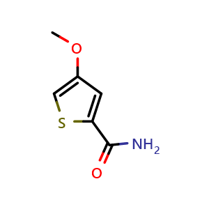 Chemical structure of 4-methoxythiophene-2-carboxamide , CAS 189330-03-8, AChemBlock U131915