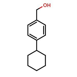 Chemical structure of 4-cyclohexylphenylmethyl alcohol , CAS 208259-47-6, AChemBlock U131932