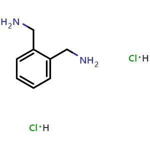 Chemical structure of (2-(aminomethyl)phenyl)methanamine dihydrochloride , CAS 21294-14-4, AChemBlock U131948