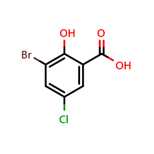 3-bromo-5-chloro-2-hydroxybenzoic acid