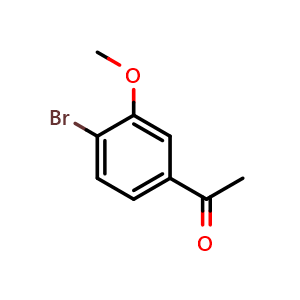 Chemical structure of 1-(4-bromo-3-methoxyphenyl)ethanone , CAS 50870-44-5, AChemBlock U132064