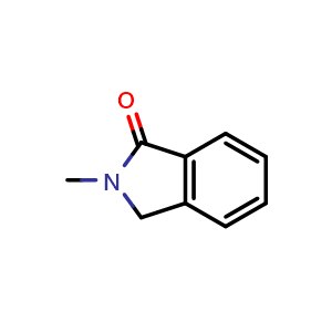 Chemical structure of 2-methylisoindolin-1-one , CAS 5342-91-6, AChemBlock U132078