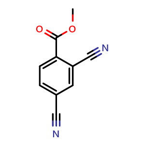 Chemical structure of Methyl 2,4-dicyanobenzoate , CAS 58331-99-0, AChemBlock U132096