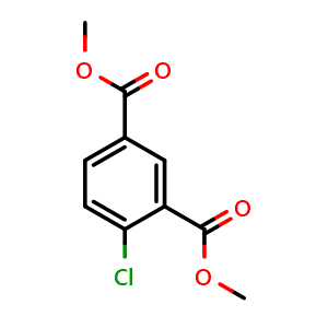 Chemical structure of dimethyl 4-chloroisophthalate , CAS 60047-41-8, AChemBlock U132099