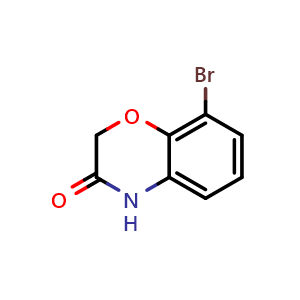Chemical structure of 8-bromo-4H-1,4-benzoxazin-3-one , CAS 688363-48-6, AChemBlock U132129