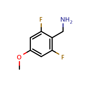 Chemical structure of (2,6-difluoro-4-methoxyphenyl)methanamine , CAS 771573-20-7, AChemBlock U132146