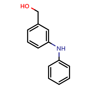 Chemical structure of (3-(phenylamino)phenyl)methanol , CAS 78011-52-6, AChemBlock U132151