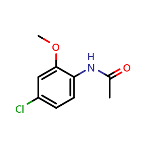 Chemical structure of N-(4-chloro-2-methoxyphenyl)acetamide , CAS 86412-57-9, AChemBlock U132178