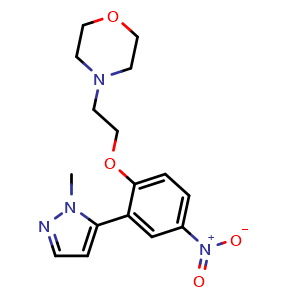 4-(2-(2-(1-methyl-1H-pyrazol-5-yl)-4-nitrophenoxy)ethyl)morpholine