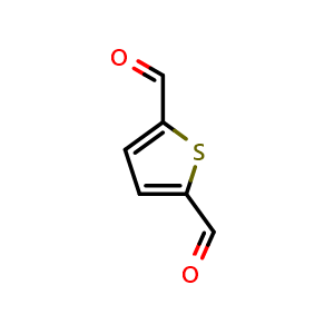 Chemical structure of 2,5-Thiophenedicarboxaldehyde , CAS 932-95-6, AChemBlock U132217