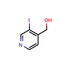 Chemical structure of (3-iodopyridin-4-yl)methanol , CAS 38749-97-2, AChemBlock U132310