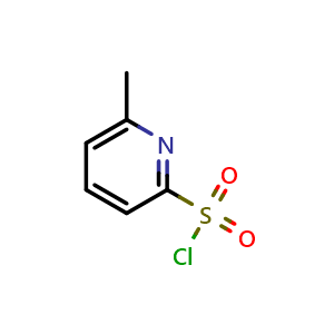 Chemical structure of 6-methylpyridine-2-sulfonyl chloride , CAS 281221-71-4, AChemBlock U132333